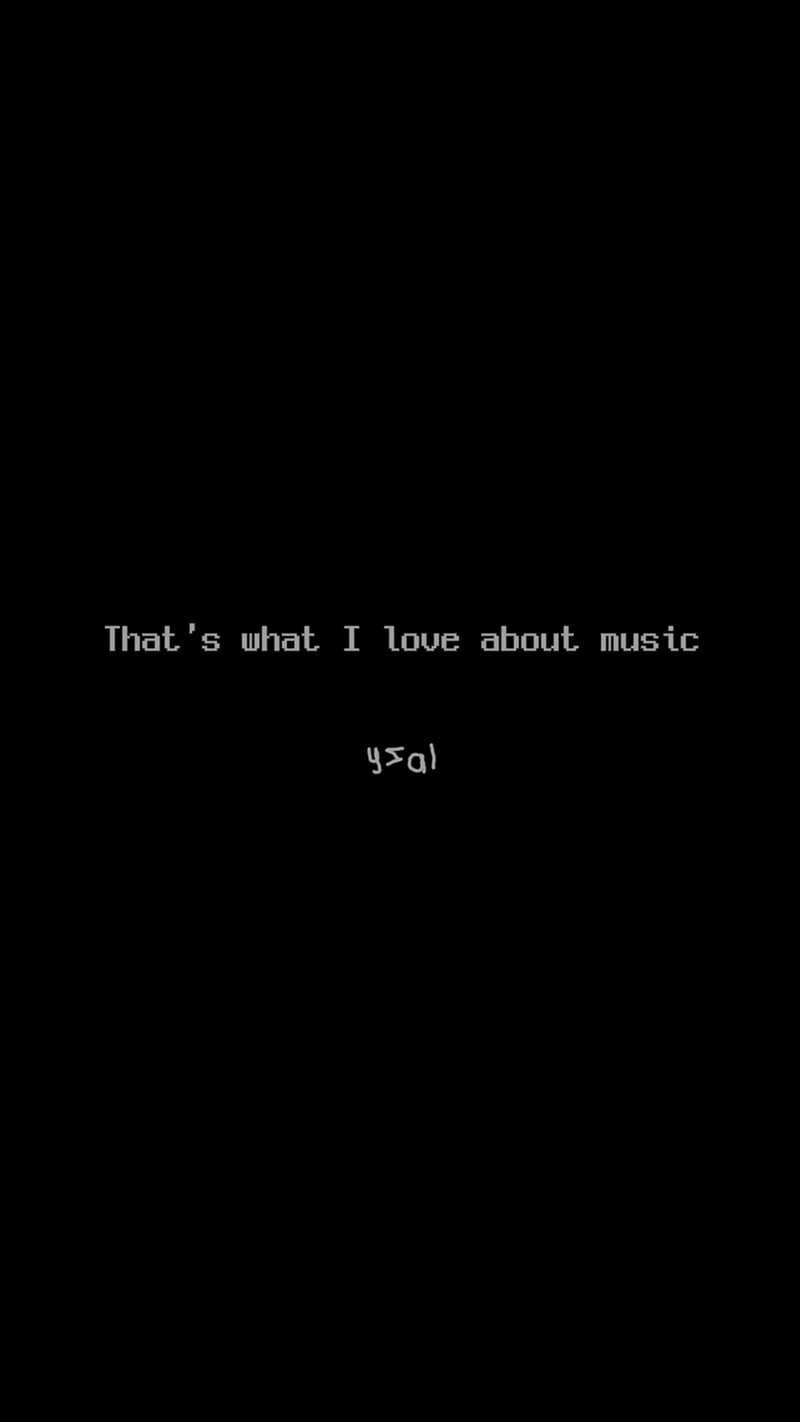 That's what I love about music
