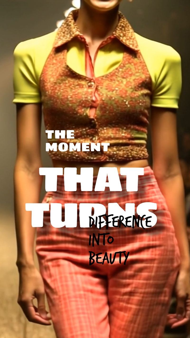 THE MOMENT THAT TURNS DIFFERENCE INTO BEAUTY